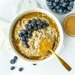 Bowl of PB Blueberry Oatmeal